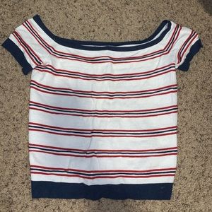 Off the shoulder crop top